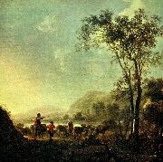 bergigt landskap Aelbert Cuyp